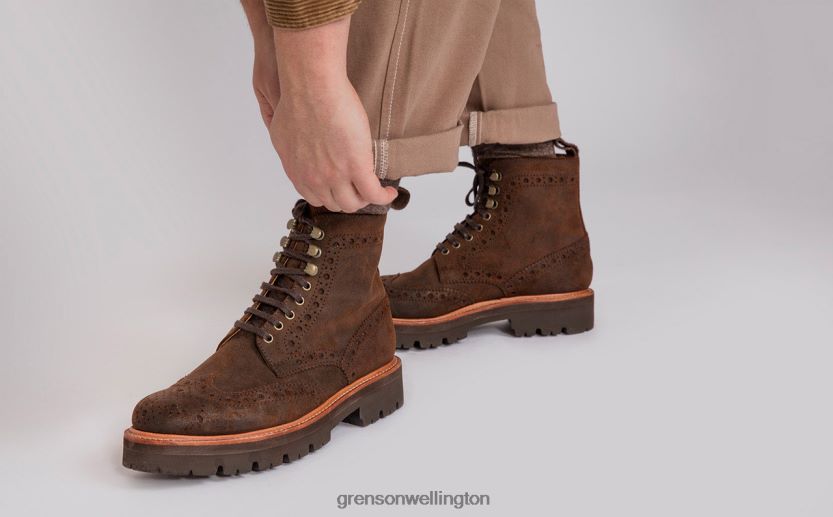 Men Brown FRED Grenson R4606054 Boots