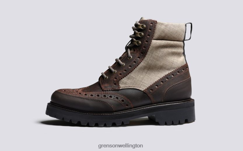 Men Brown FRED TECH Grenson R4606029 Boots