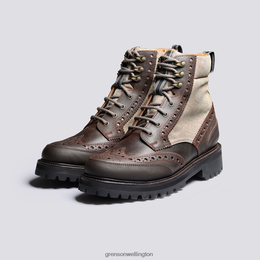 Men Brown FRED TECH Grenson R4606029 Boots