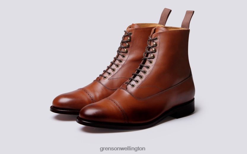 Men Cognac BALMORAL Grenson R460605 Boots