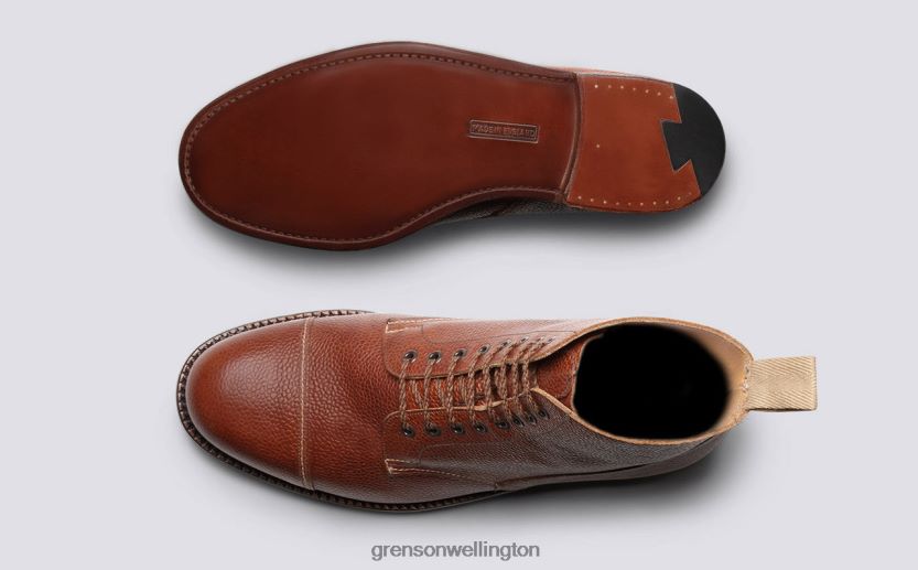 Men Cognac SHOE 3 Grenson R4606038 Boots