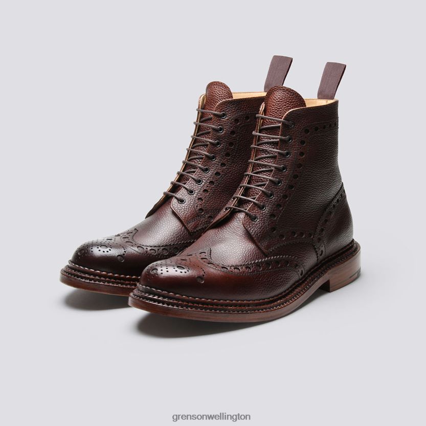 Men Dark Brown FRED Grenson R4606036 Boots