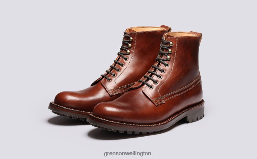 Men Dark Brown VINCENT Grenson R4606043 Boots