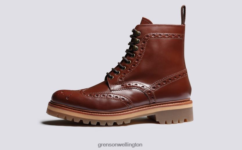 Men Tan FRED Grenson R4606015 Boots