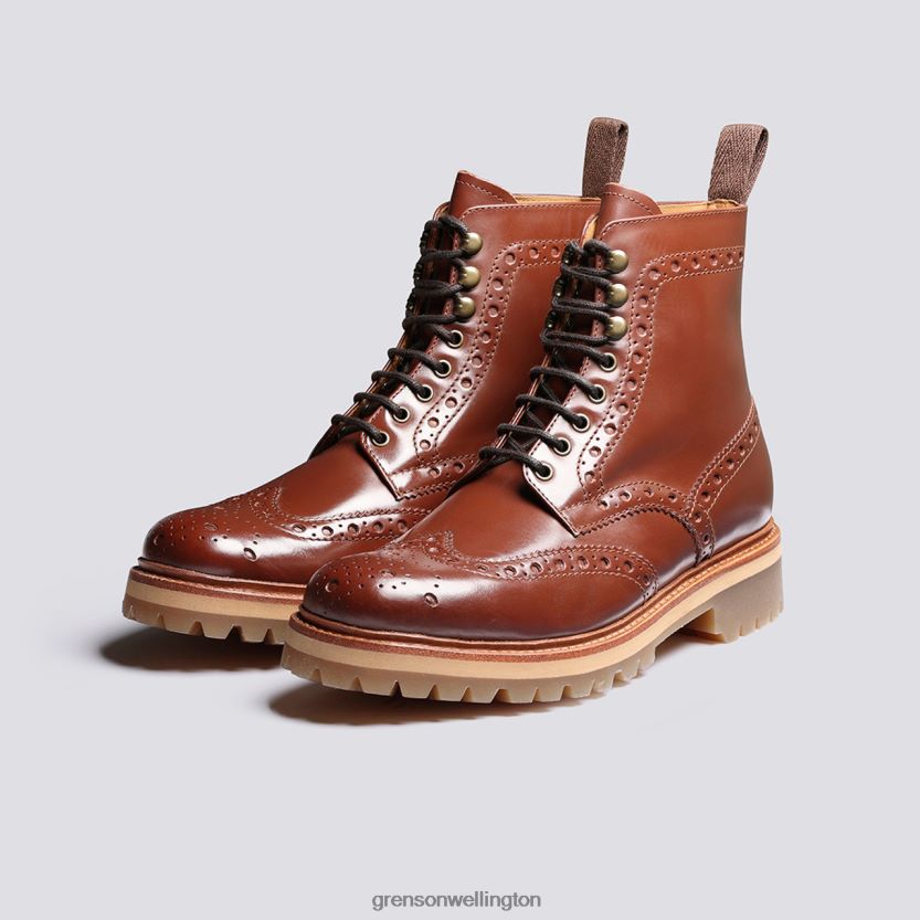 Men Tan FRED Grenson R4606015 Boots