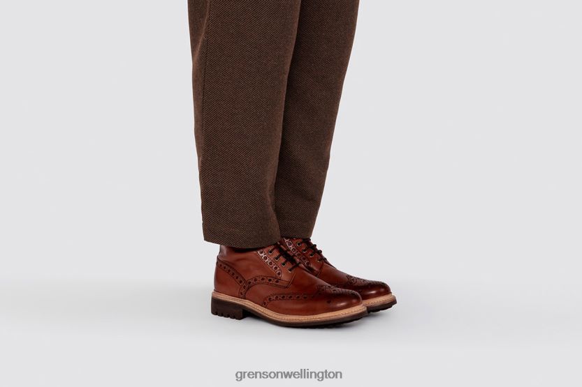 Men Tan FRED Grenson R4606034 Boots