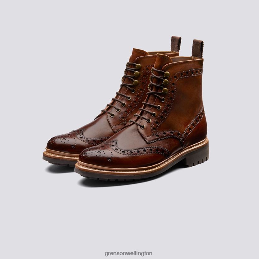 Men Tan FRED Grenson R4606034 Boots