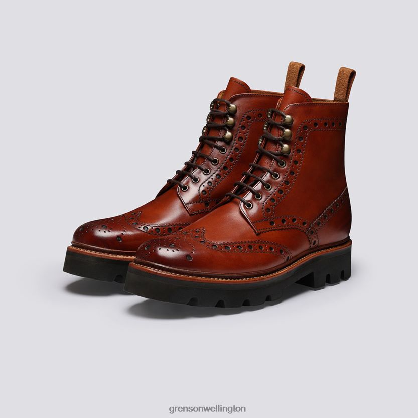 Men Tan FRED Grenson R4606035 Boots