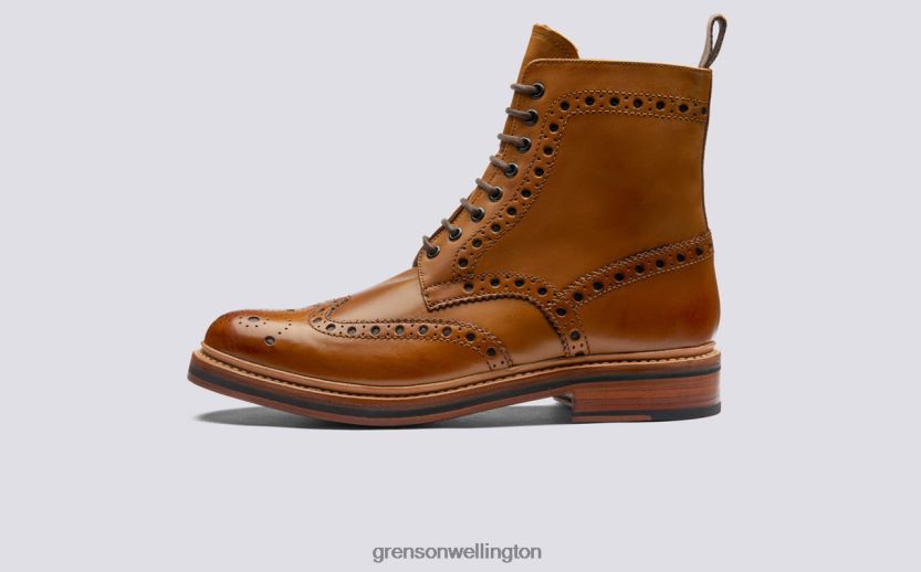 Men Tan FRED Grenson R460603 Boots