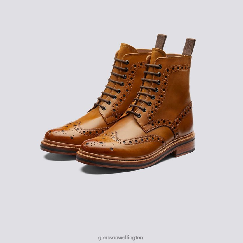 Men Tan FRED Grenson R460603 Boots