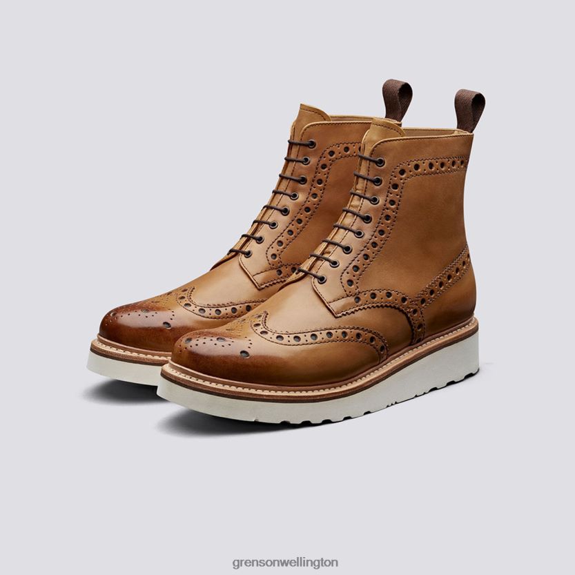 Men Tan FRED Grenson R460607 Boots