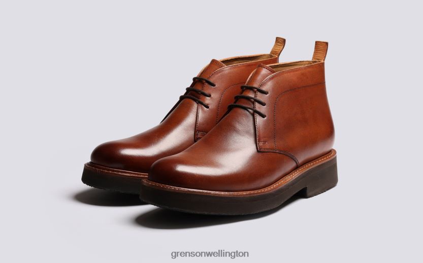 Men Tan Handpainted CLEMENT Grenson R4606021 Boots