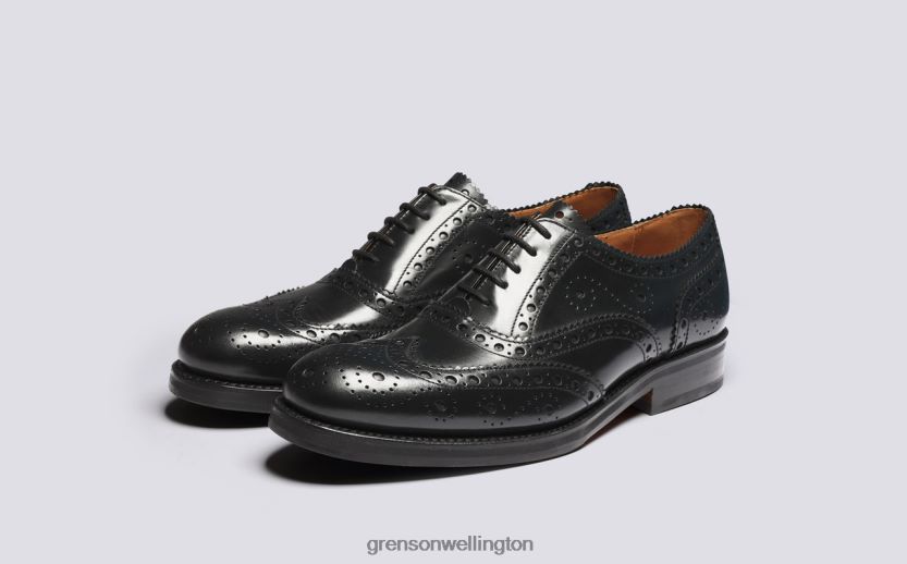 Men Black ANDERSON Grenson R46060123 Brogues Shoes