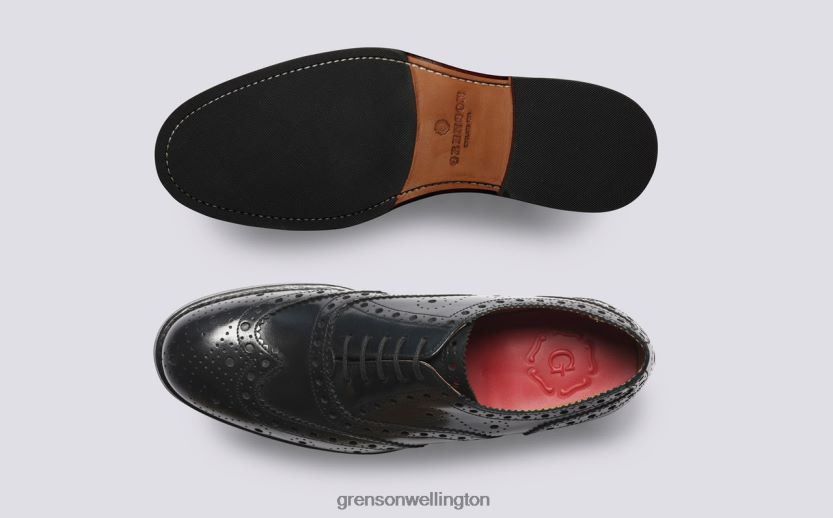 Men Black ANDERSON Grenson R46060123 Brogues Shoes