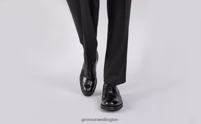 Men Black ANDERSON Grenson R46060123 Brogues Shoes