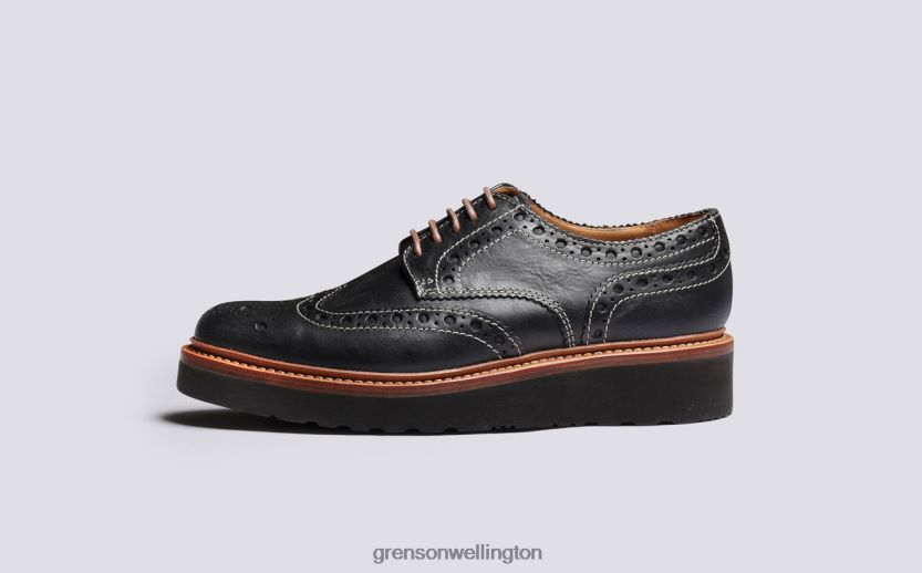 Men Black ARCHIE Grenson R46060115 Brogues Shoes