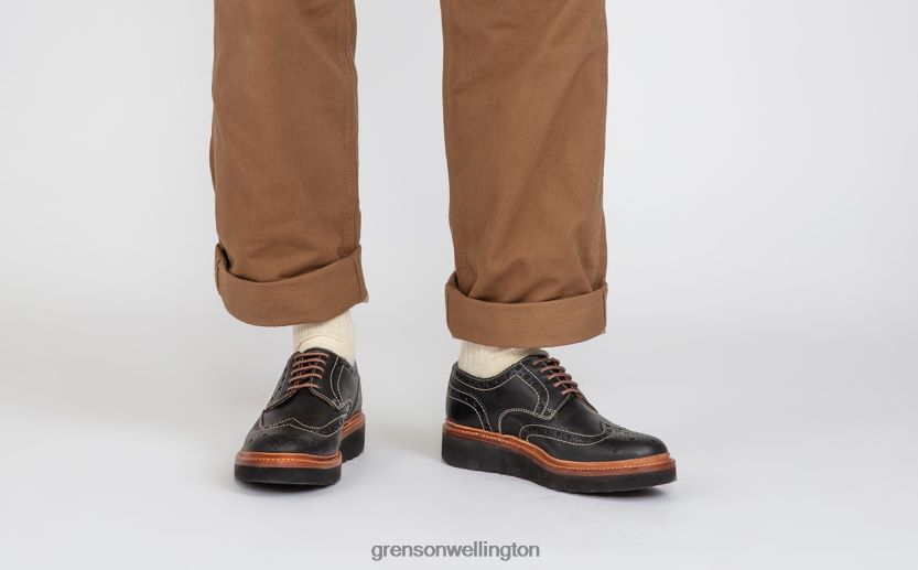Men Black ARCHIE Grenson R46060115 Brogues Shoes