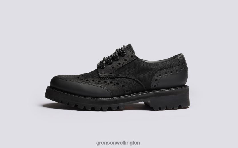 Men Black ARCHIE TECH Grenson R46060108 Brogues Shoes
