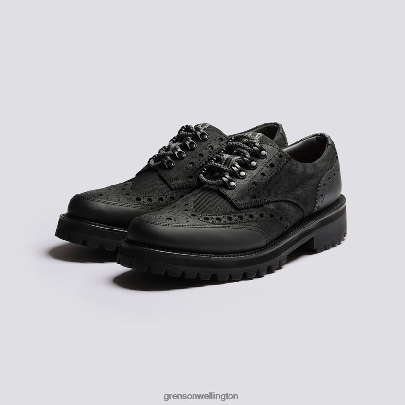 Men Black ARCHIE TECH Grenson R46060108 Brogues Shoes