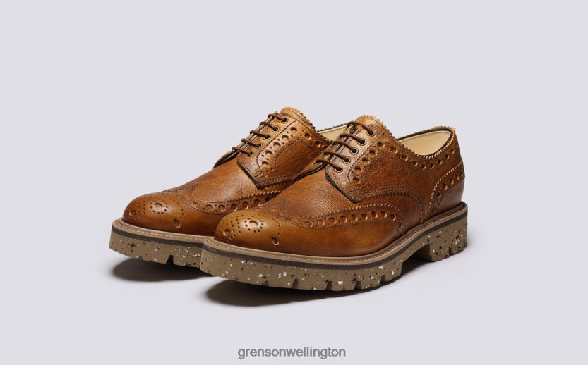 Men Brown ARCHIE Grenson R46060109 Brogues Shoes