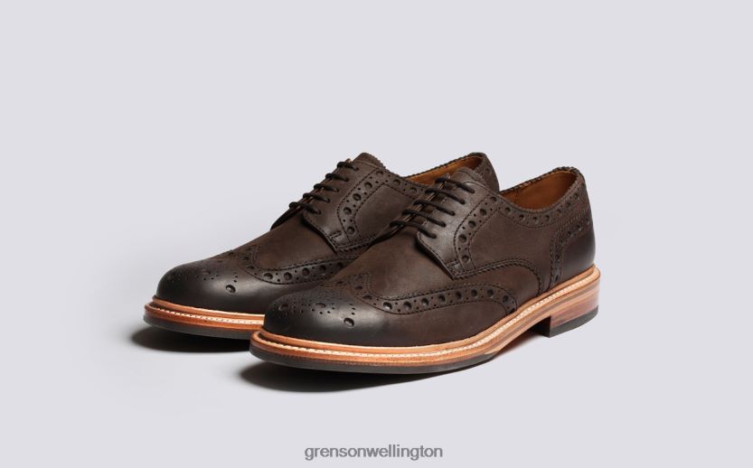 Men Brown ARCHIE Grenson R46060113 Brogues Shoes