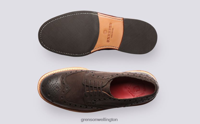 Men Brown ARCHIE Grenson R46060113 Brogues Shoes