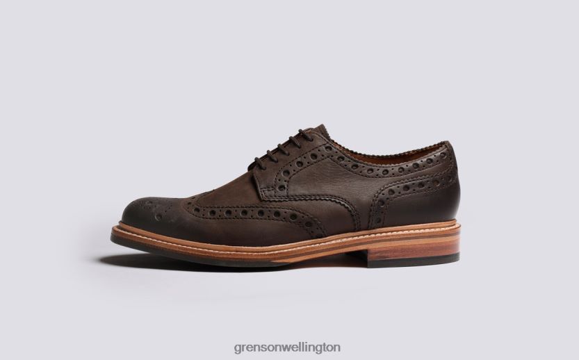 Men Brown ARCHIE Grenson R46060113 Brogues Shoes