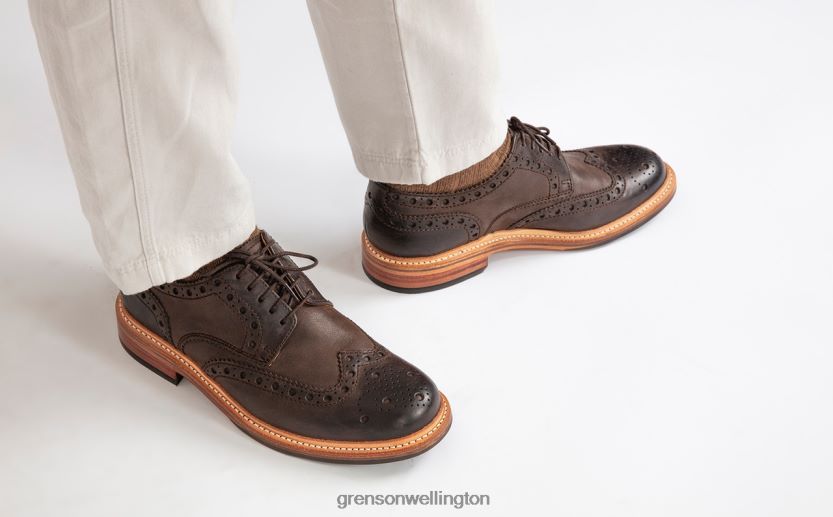 Men Brown ARCHIE Grenson R46060113 Brogues Shoes