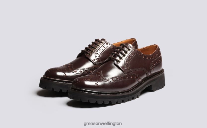 Men Brown ARCHIE Grenson R46060114 Brogues Shoes