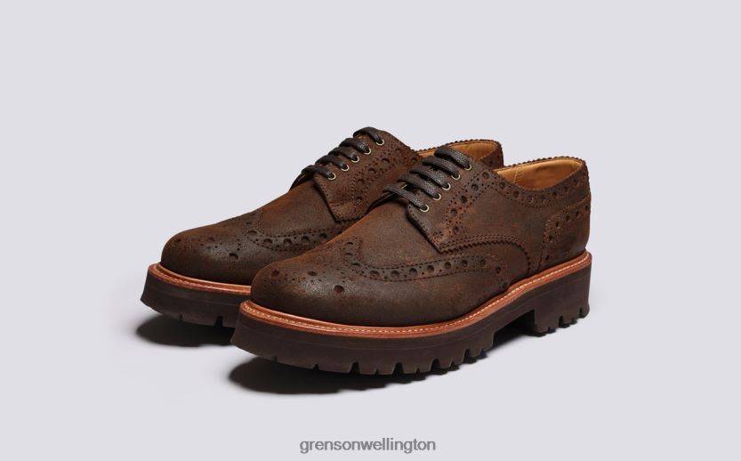 Men Brown ARCHIE Grenson R46060122 Brogues Shoes