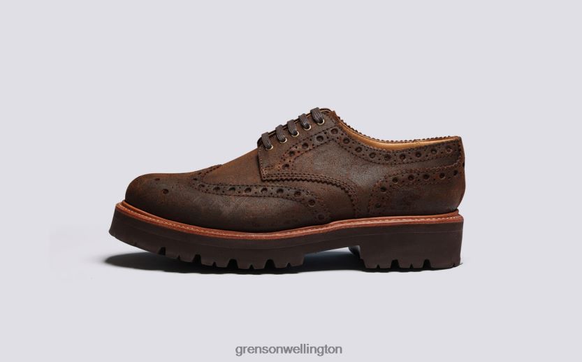 Men Brown ARCHIE Grenson R46060122 Brogues Shoes