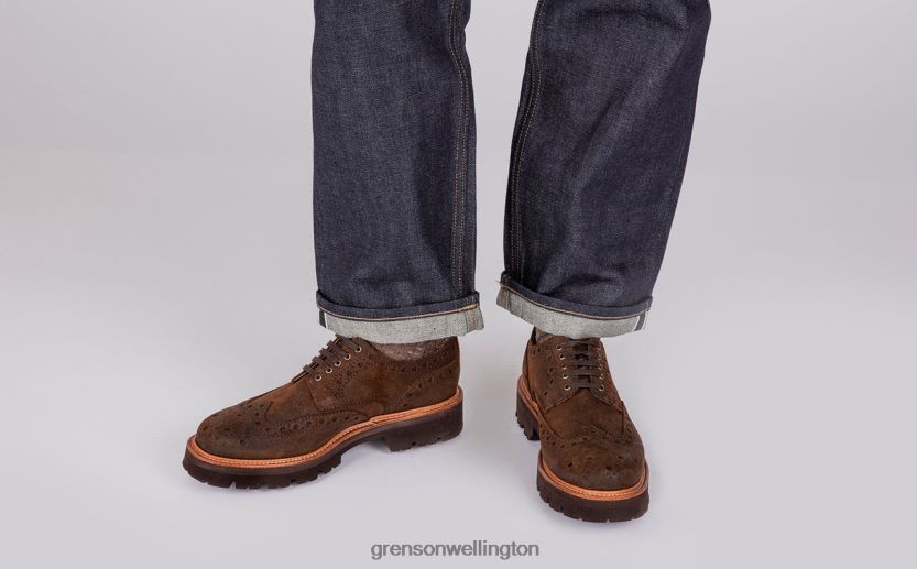 Men Brown ARCHIE Grenson R46060122 Brogues Shoes