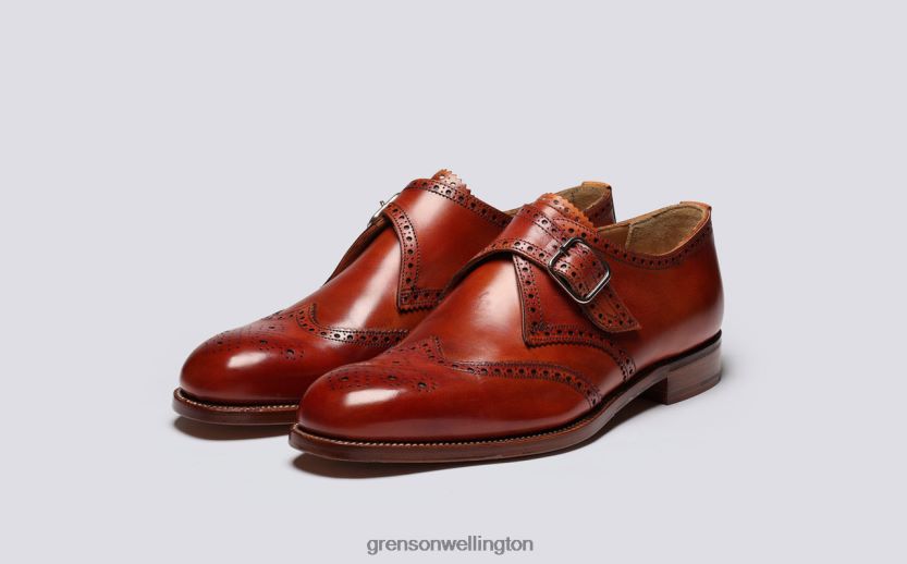 Men Cognac SHREWSBURY Grenson R46060124 Brogues Shoes