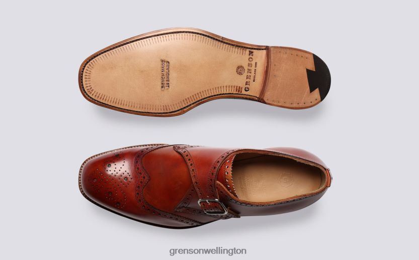 Men Cognac SHREWSBURY Grenson R46060124 Brogues Shoes
