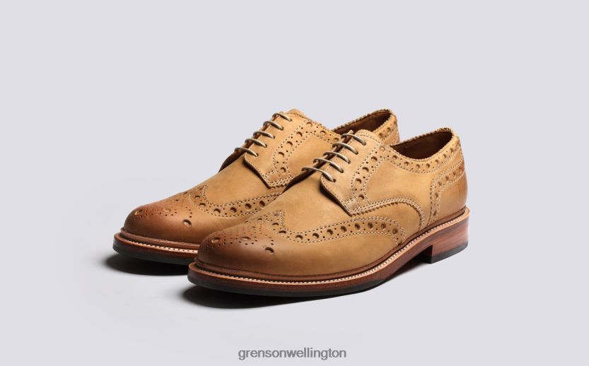 Men Ginger Burnished ARCHIE Grenson R46060110 Brogues Shoes