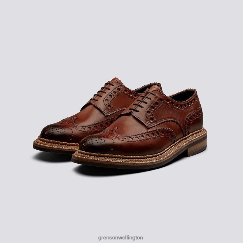 Men Tan ARCHIE Grenson R46060119 Brogues Shoes
