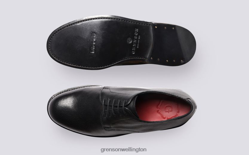 Men Black CURT Grenson R46060146 Derby Shoes