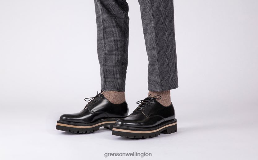 Men Black CURT Grenson R46060160 Derby Shoes