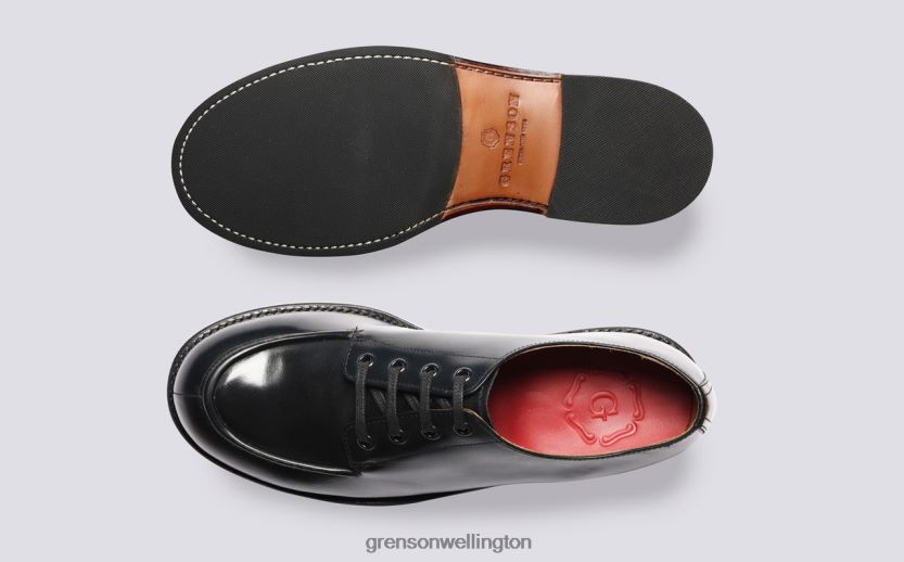 Men Black ERIC Grenson R46060162 Derby Shoes
