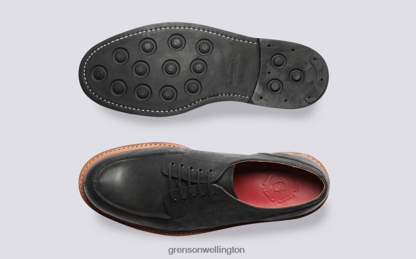 Men Black MAC Grenson R46060165 Derby Shoes