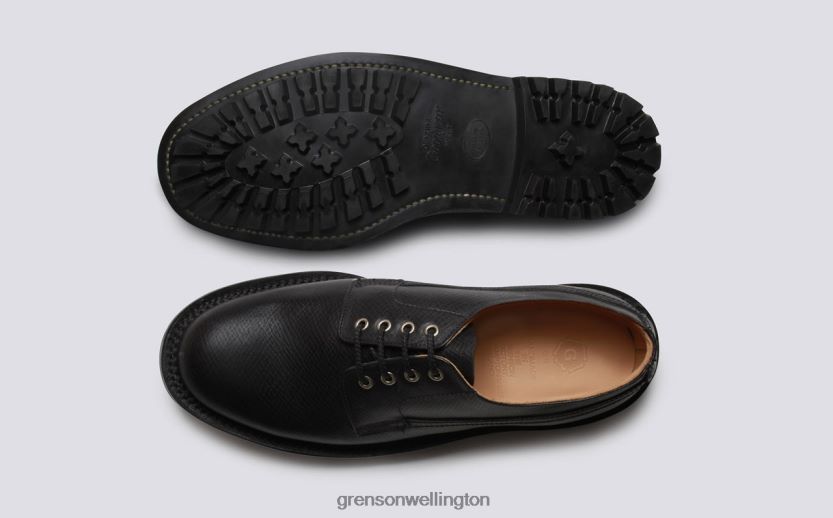 Men Black VICTOR Grenson R46060157 Derby Shoes
