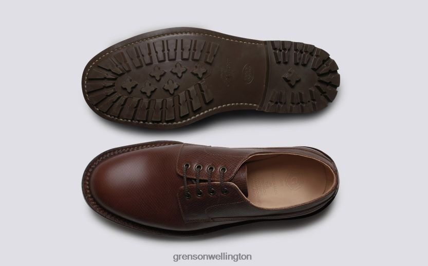 Men Brown VICTOR Grenson R46060156 Derby Shoes