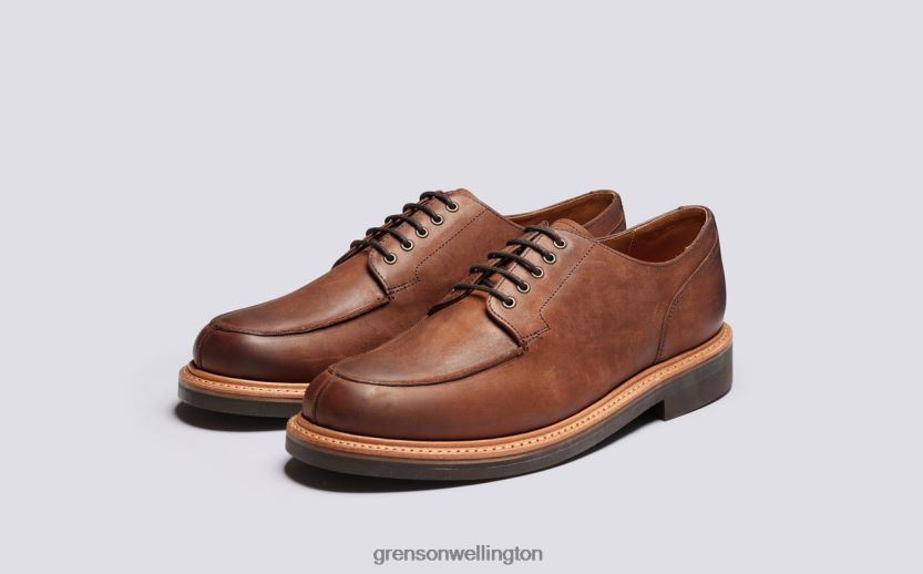 Men Coffee MAC Grenson R46060164 Derby Shoes