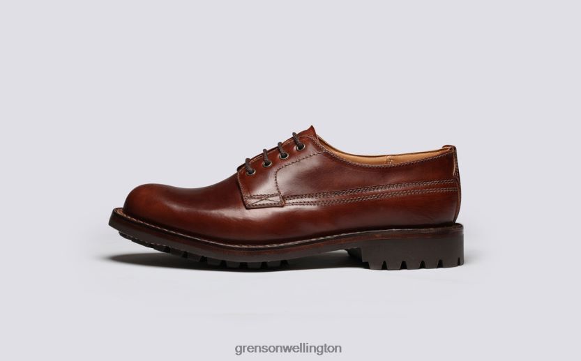 Men Dark Brown VICTOR Grenson R46060155 Derby Shoes