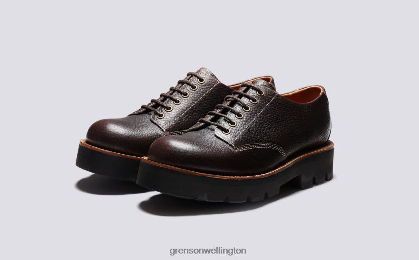 Men Deep Brown CALLAN Grenson R46060150 Derby Shoes