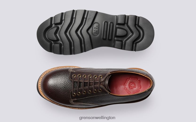 Men Deep Brown CALLAN Grenson R46060150 Derby Shoes