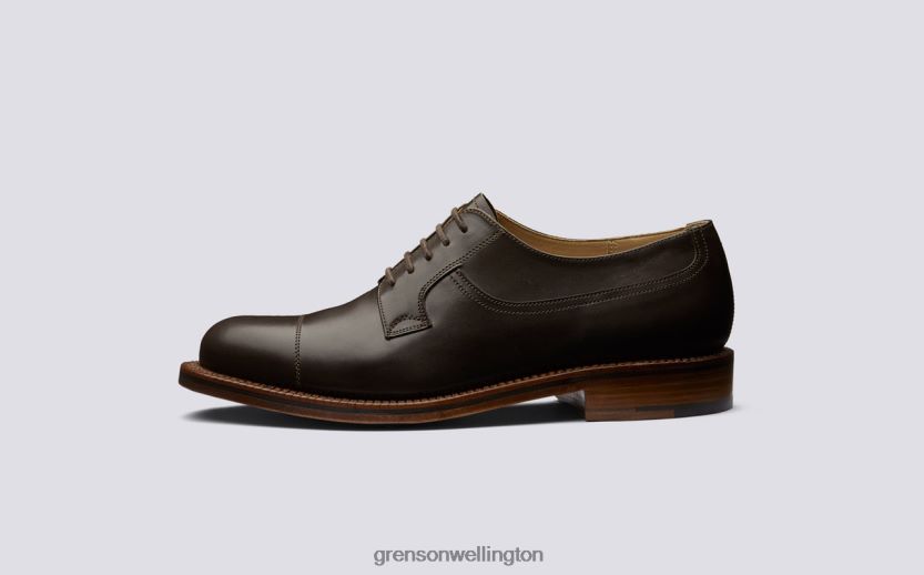 Men Espresso SHOE 10 Grenson R46060166 Derby Shoes
