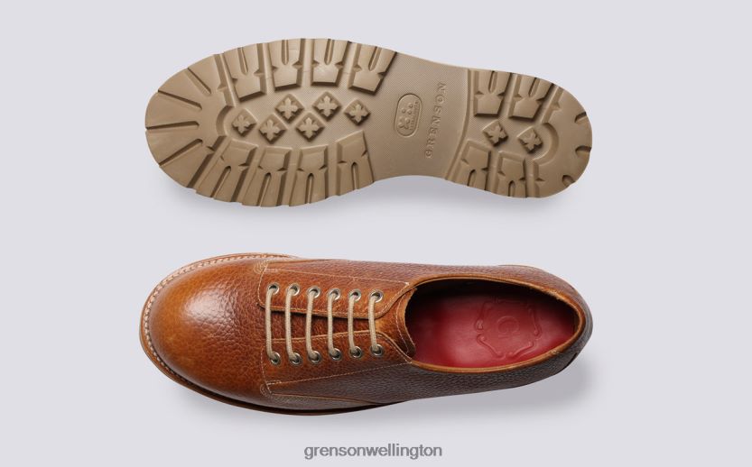 Men Tan CALLAN Grenson R46060149 Derby Shoes