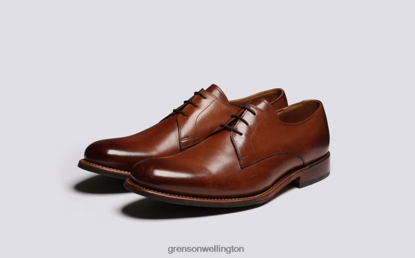 Men Tan GARDNER Grenson R46060159 Derby Shoes