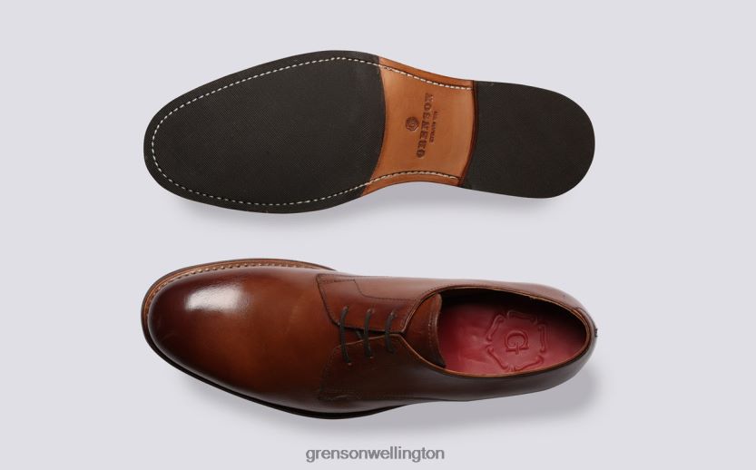 Men Tan GARDNER Grenson R46060159 Derby Shoes